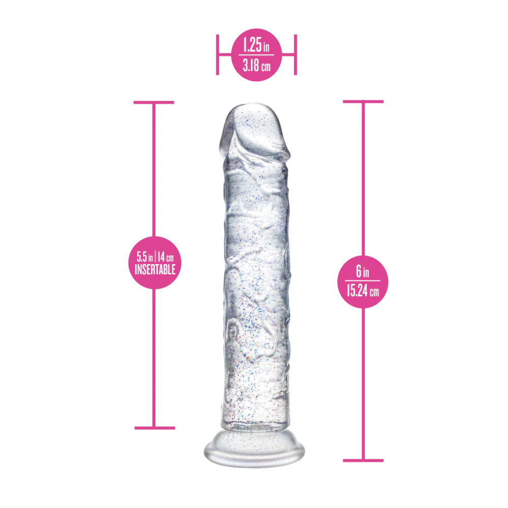 Naturally Yours  Dildo - Gala - Sparkling Clear