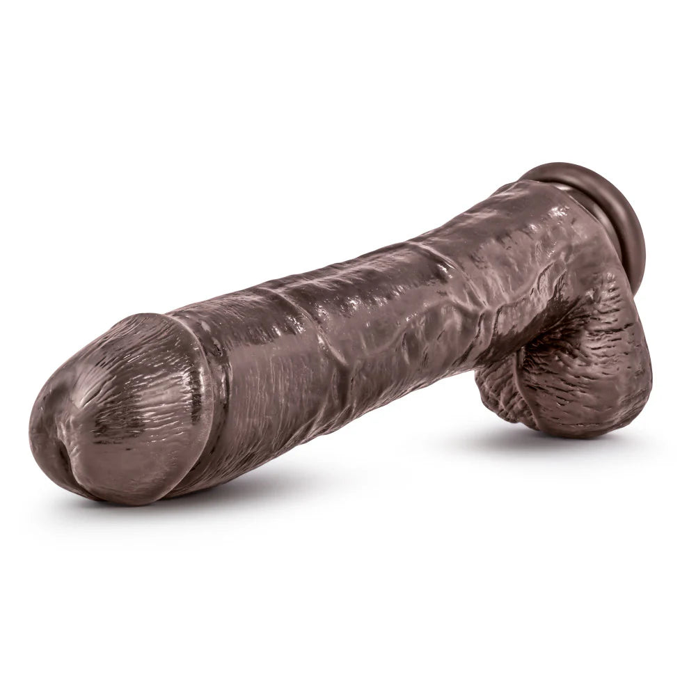 Dr. Skin Mr. Savage Consolador de 11,5 pulgadas con ventosa - Chocolate