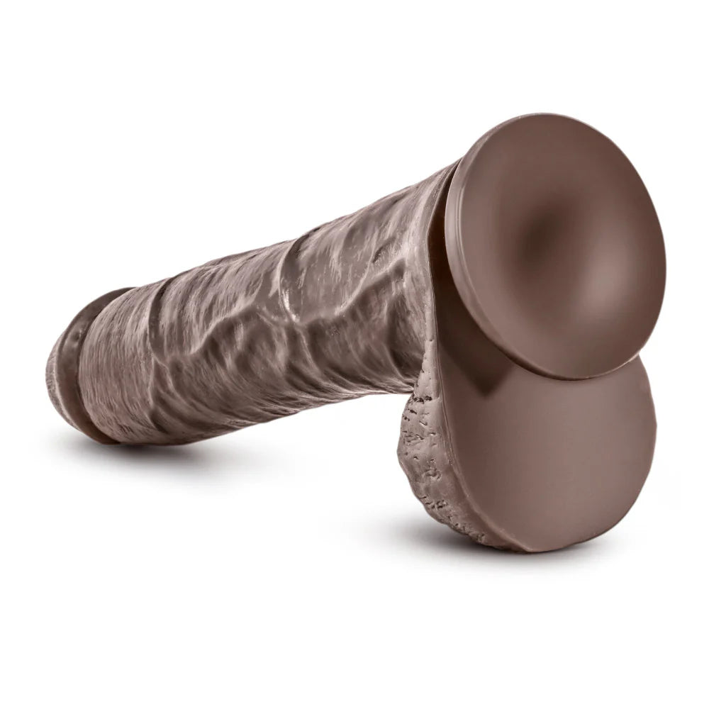 Dr. Skin Mr. Savage Consolador de 11,5 pulgadas con ventosa - Chocolate