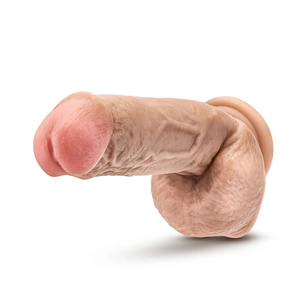 Dildo Dr. Skin - Mr. D - de 8,5 pulgadas con bolas - Beige