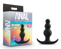 Anal Adventures Platinum - Beaded Plug - Black
