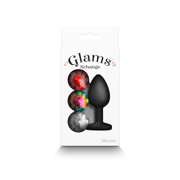 Plug Glams Xchange Round - Small - Black
