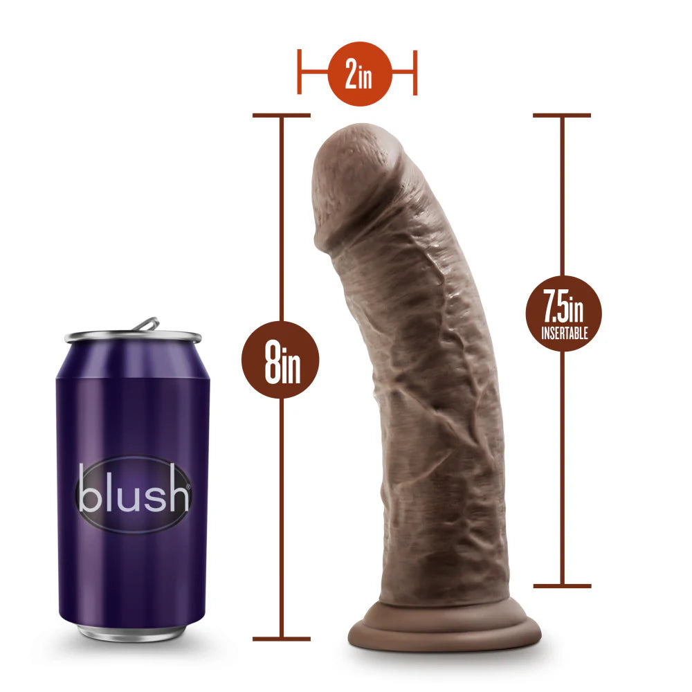 Dr. Skin - Dildo de 8 pulgadas con ventosa - Negro