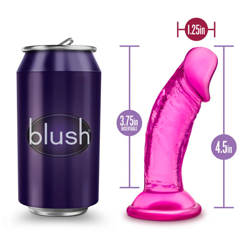 B Yours - Dulce consolador pequeño de 4 pulgadas con ventosa - Rosa
